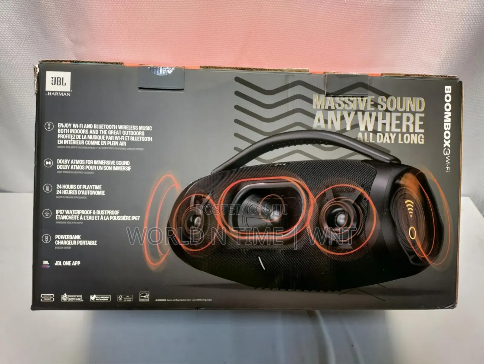 JBL Boombox 3 Wi-Fi and Bluetooth Portable Speaker