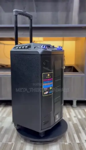 Richsound Rechargeable Trolley Speaker With 2 Wireless Mic