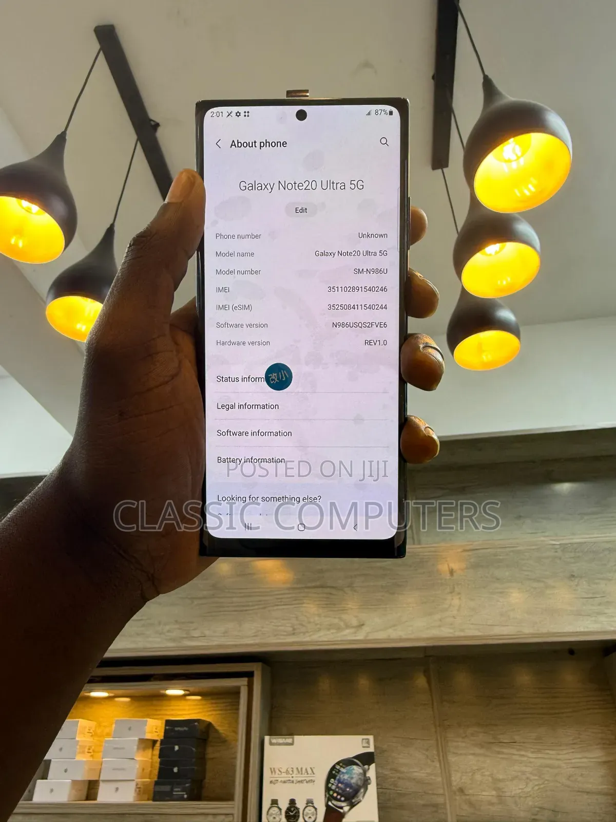 Samsung Galaxy Note 20 Ultra 5G 256 GB Black