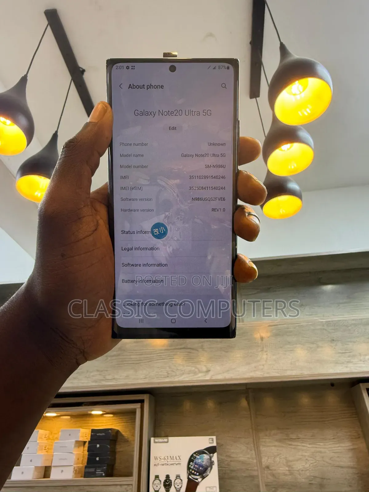 Samsung Galaxy Note 20 Ultra 5G 256 GB Black