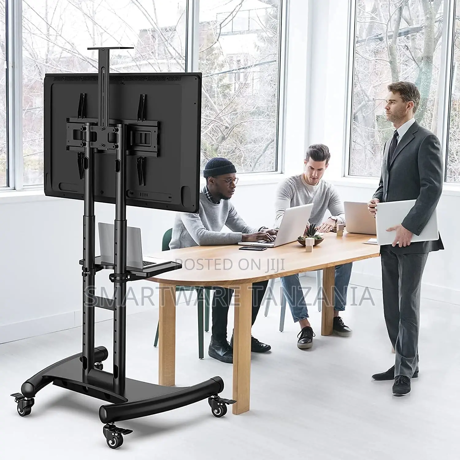 32-75 Inches Tv Bracket Movable Tv Stand Rack Floor Machine