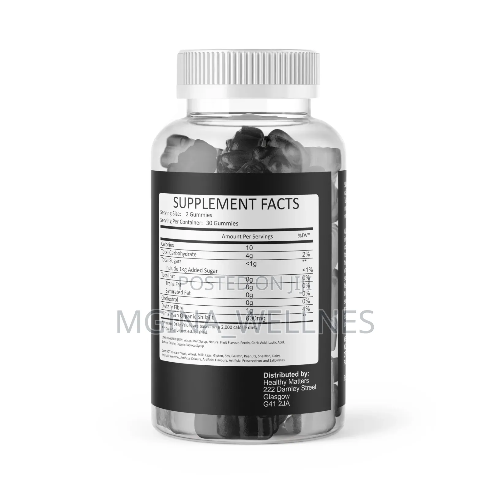 Pure Himalayan Organic Shilajit Extract Gummies