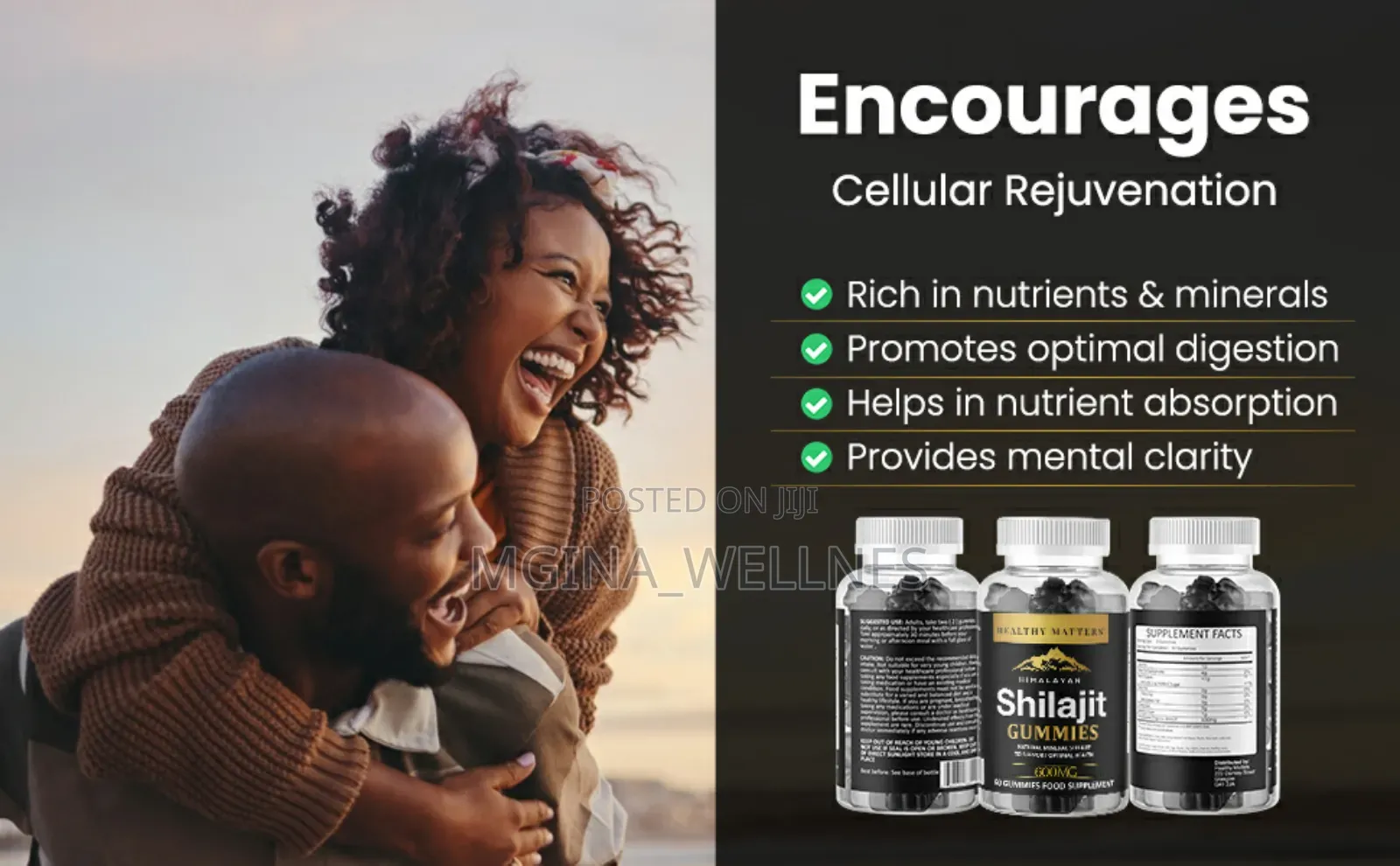 Pure Himalayan Organic Shilajit Extract Gummies