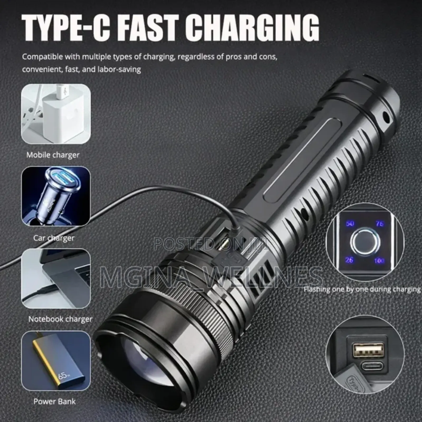 Long Range Rechargeable Torch