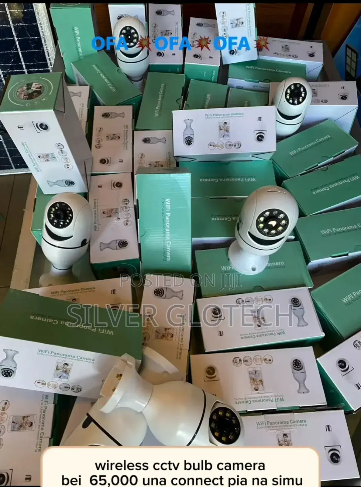 PTZ Bulb CCTV Camera Ina Rotate 360 Unaconnect Na Simu Pia