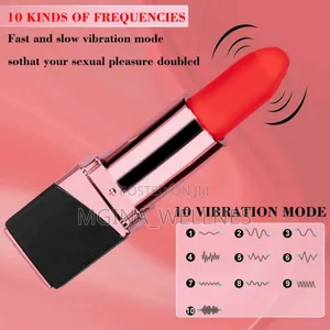 Lipstick Clitoris and Nipples Vibrator for Women