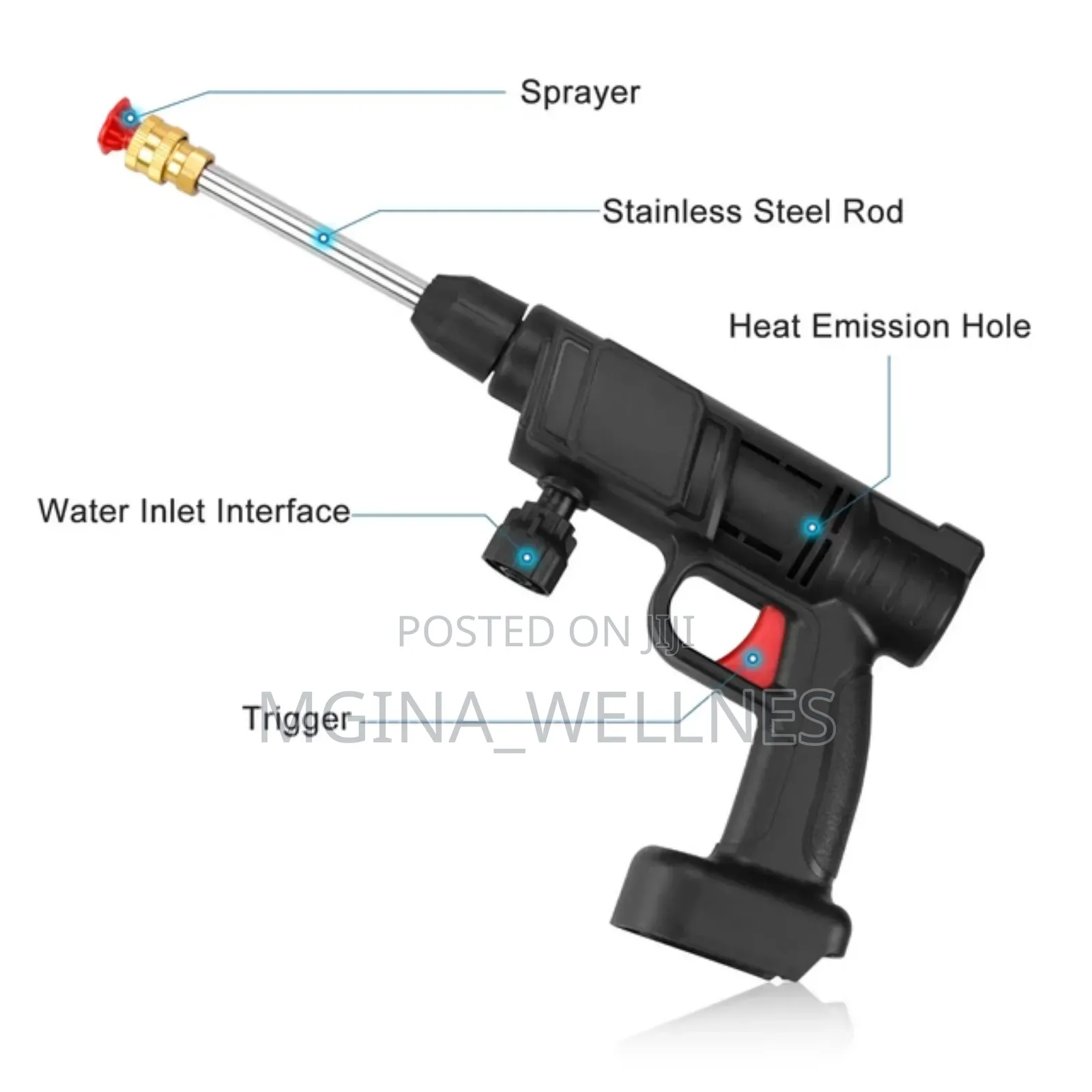 Rechargeable Pressure Washer For Car