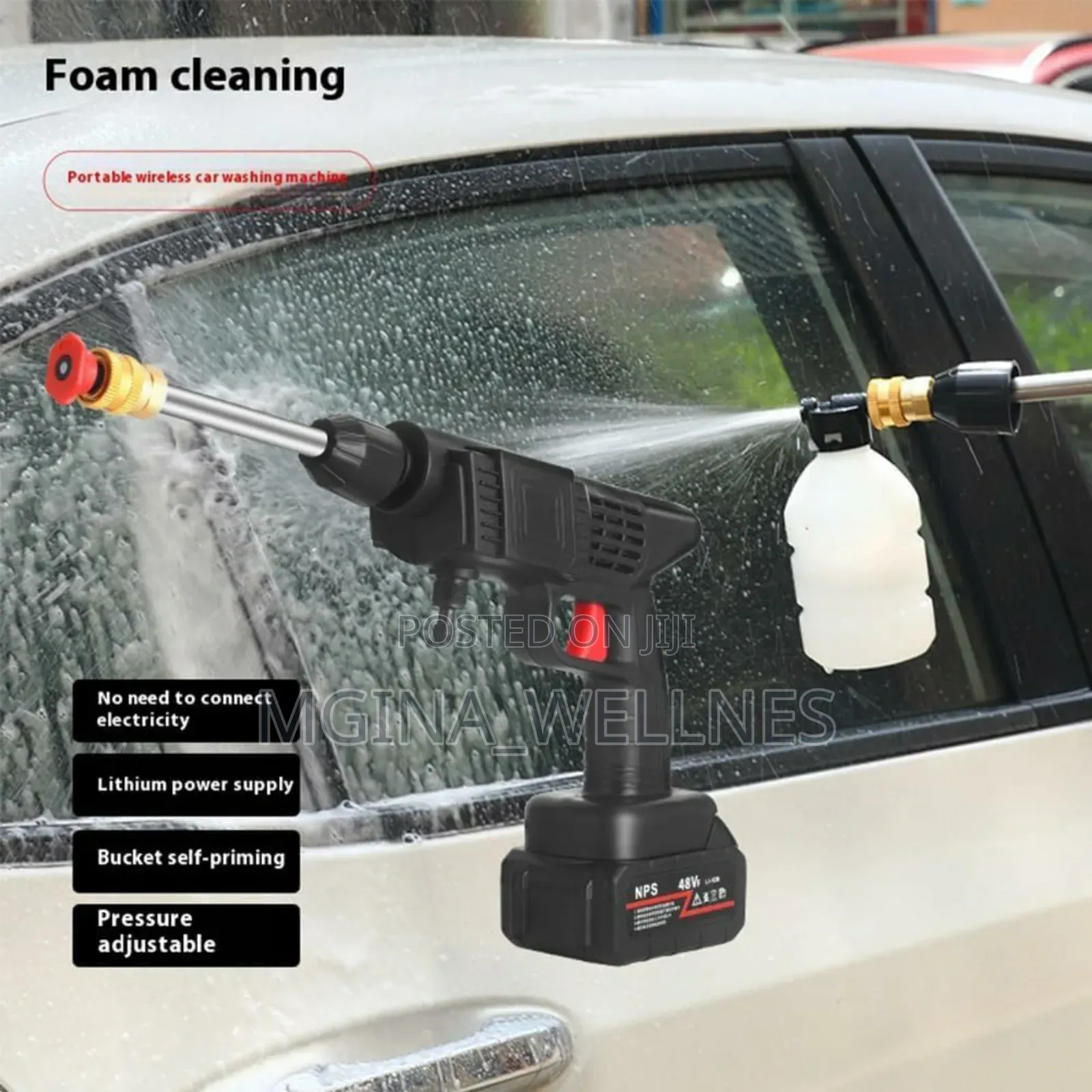 Rechargeable Pressure Washer For Car