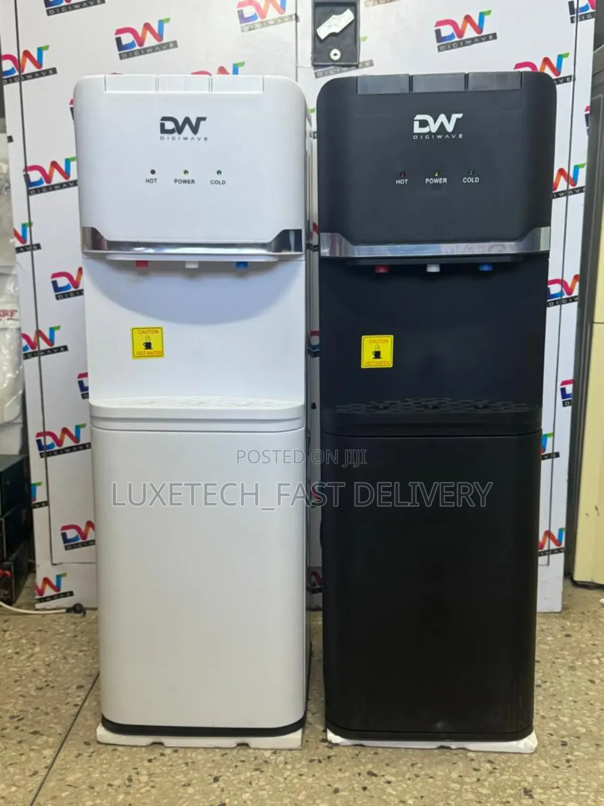 Digiwave Water Dispenser 3 Taps With Cabinet (Black/White)