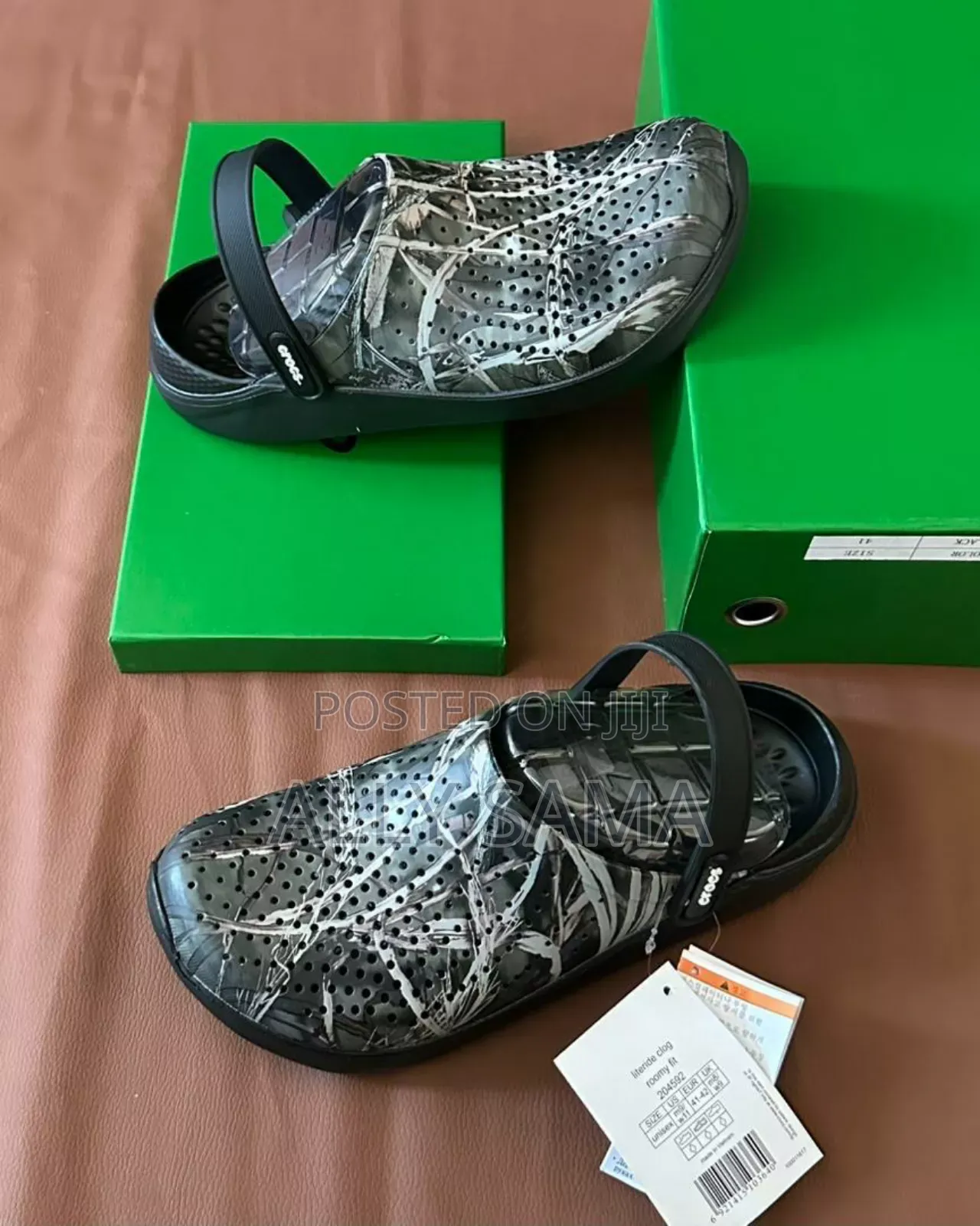 Unisex Combat Crocs Material Rubber
