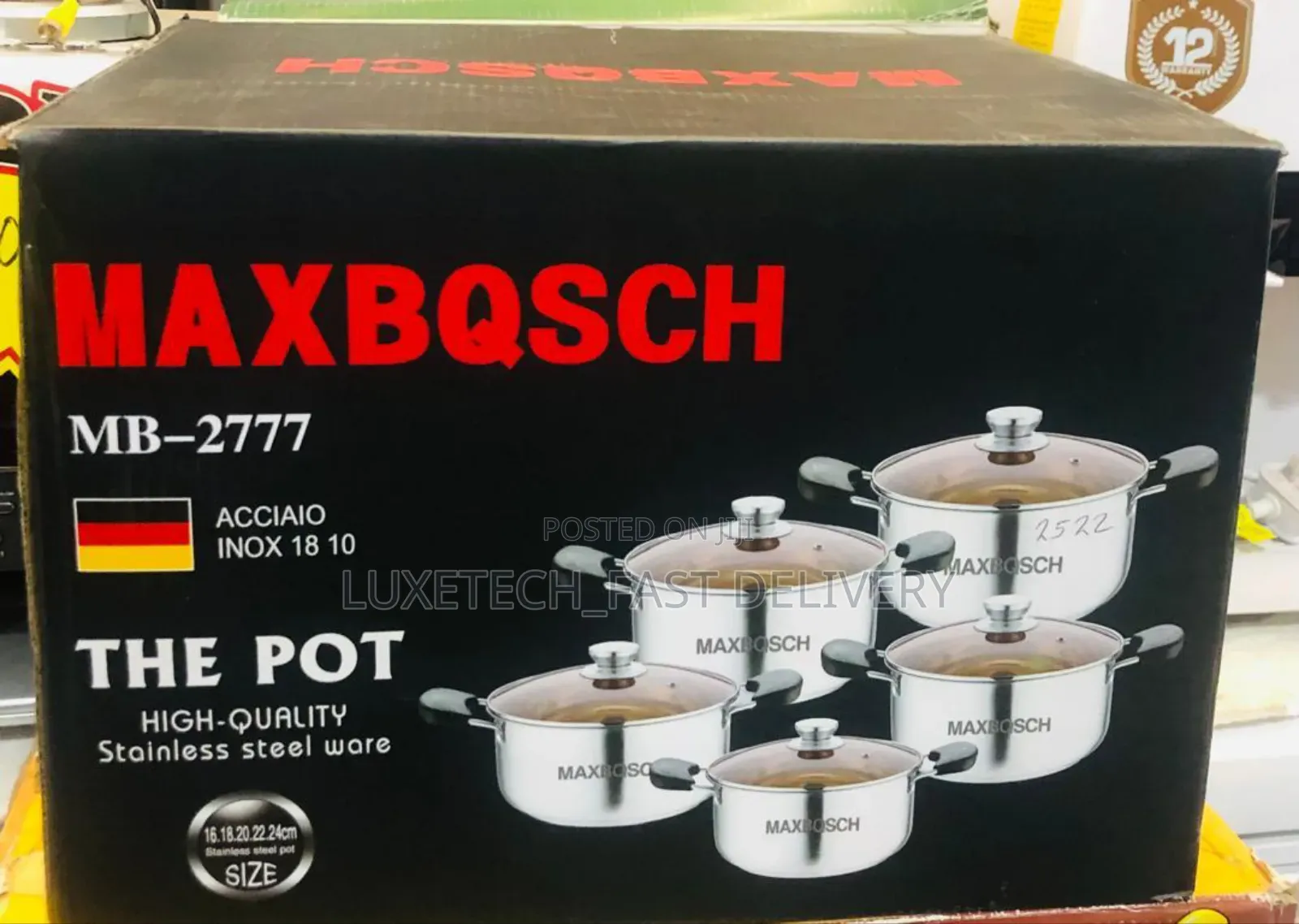 Max BQSCH Cookware Set/Cooking Pot Stainless Steel
