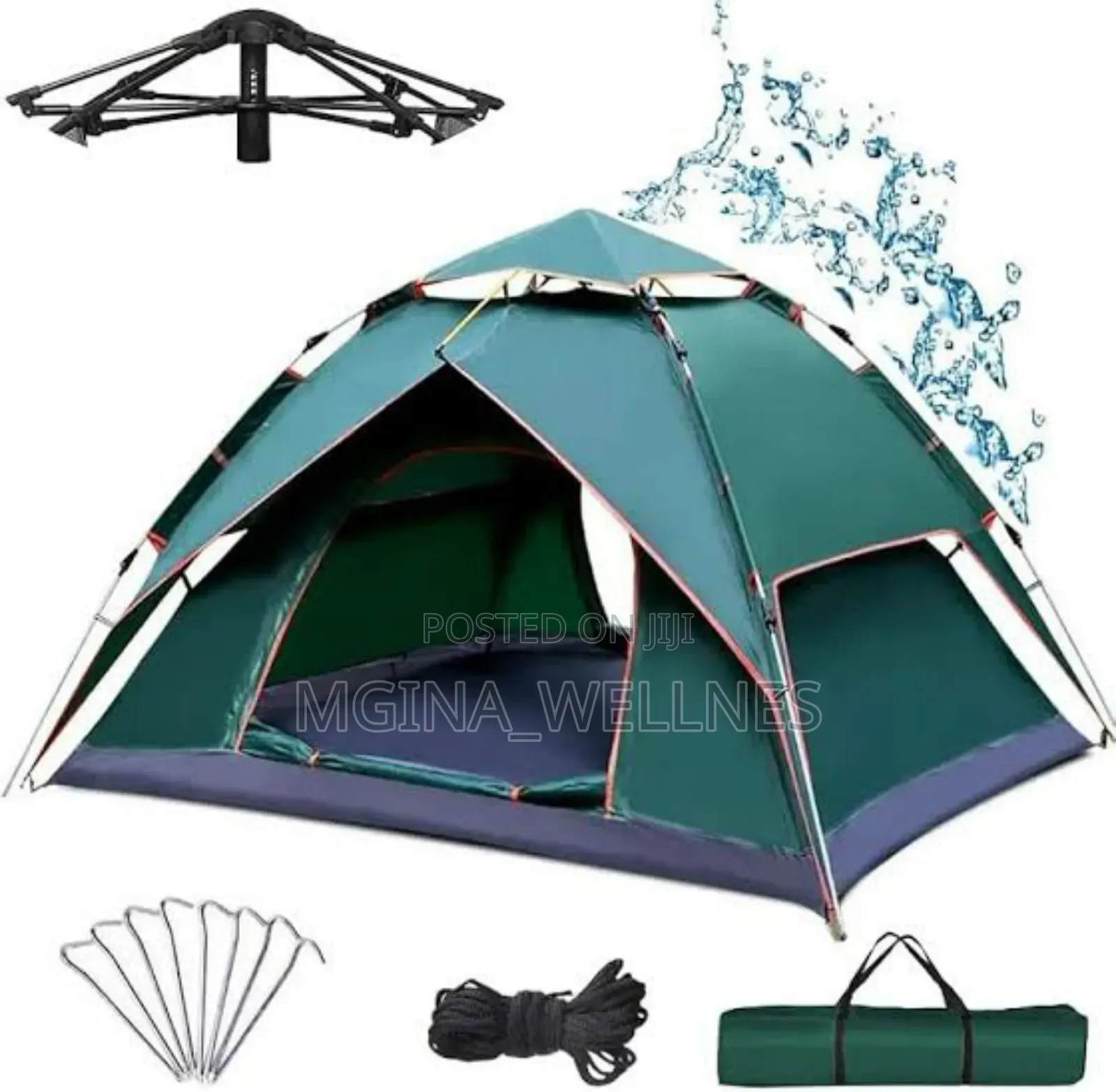 Automatic Heavy Duty Tent for 4 People With 2 Doors