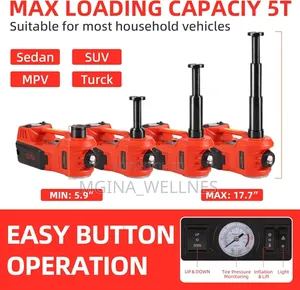 5 Ton Electric Hydraulic Car Jack With Tire Air Pump