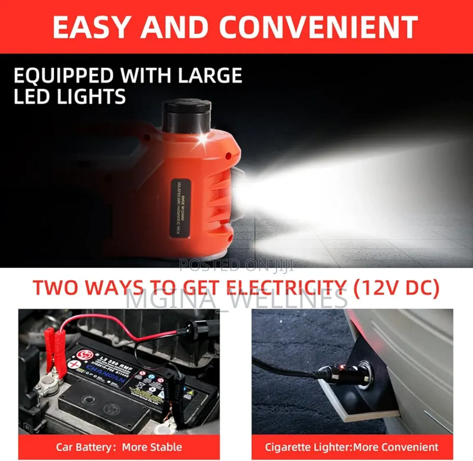 5 Ton Electric Hydraulic Car Jack With Tire Air Pump