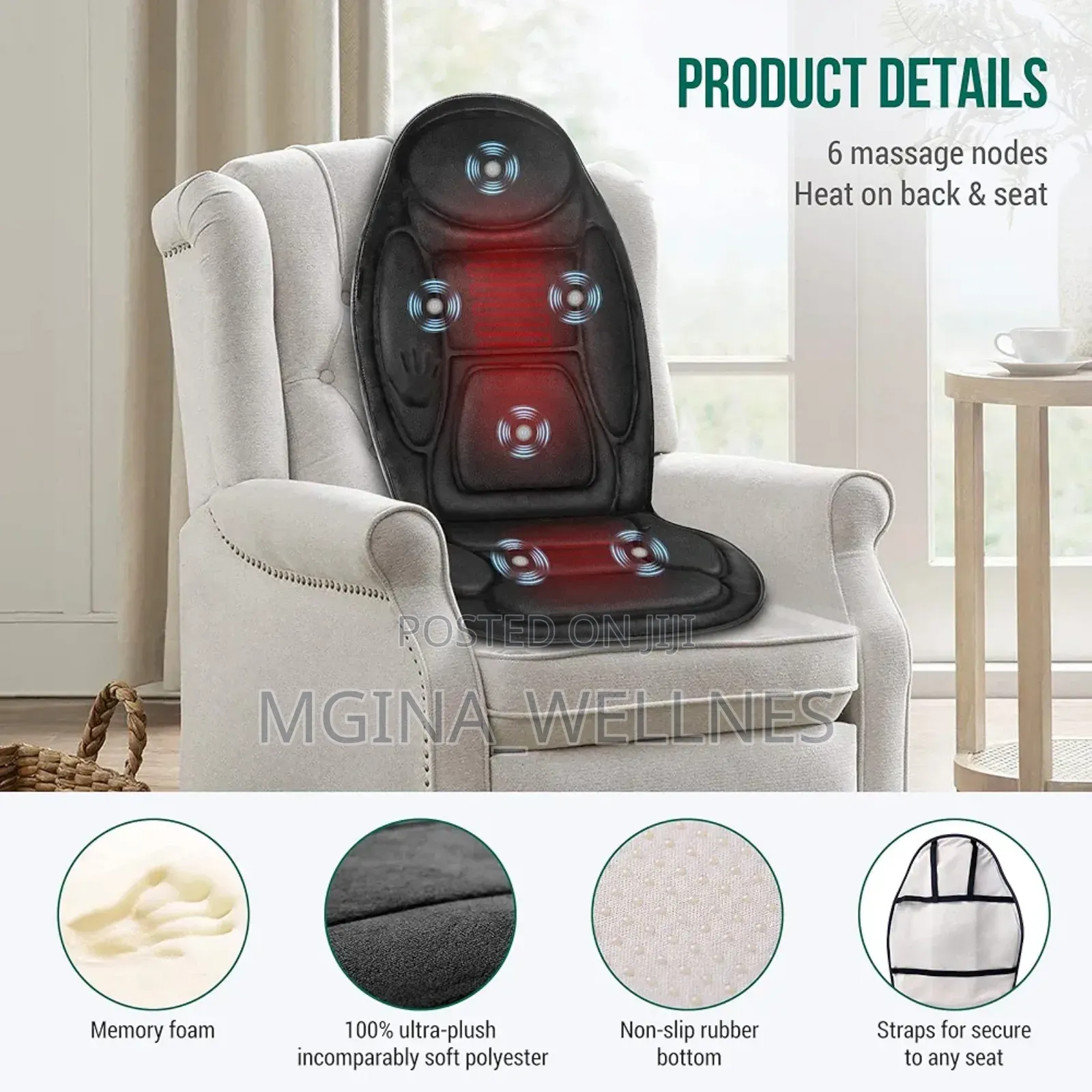 Top Seat Massager for Back,Neck Pain