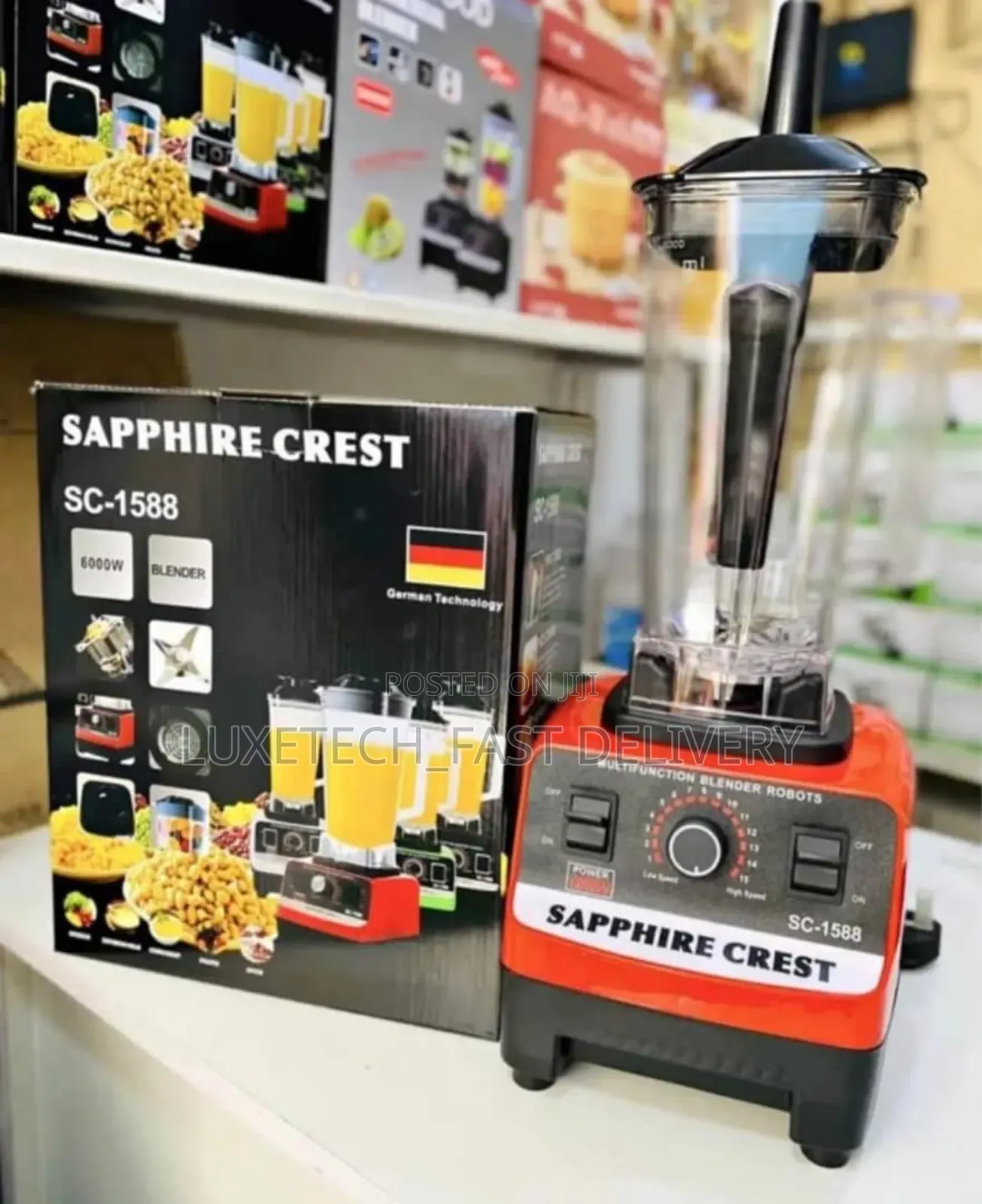 Sapphire Crest Heavy Duty Blender 2L (Single Jug)