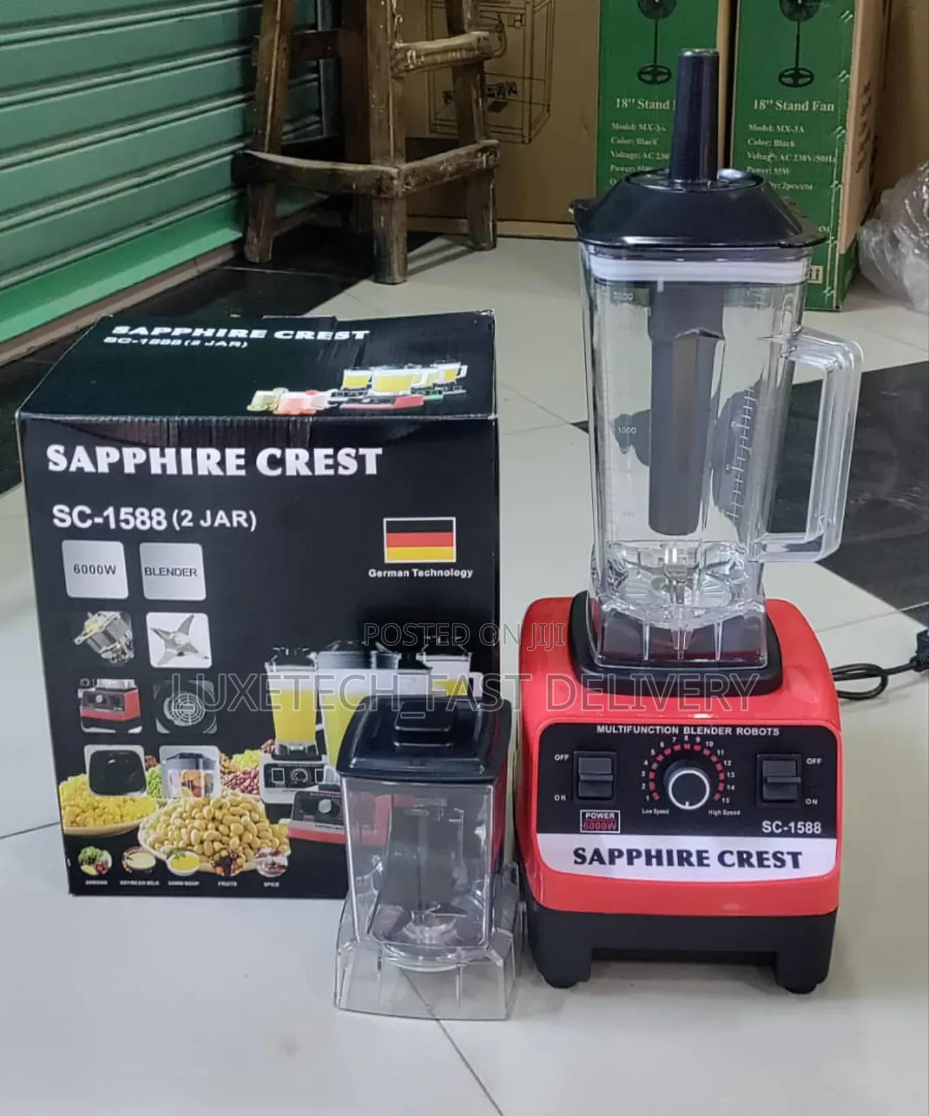 Sapphire Crest Heavy Duty Blender 2L 2 in 1