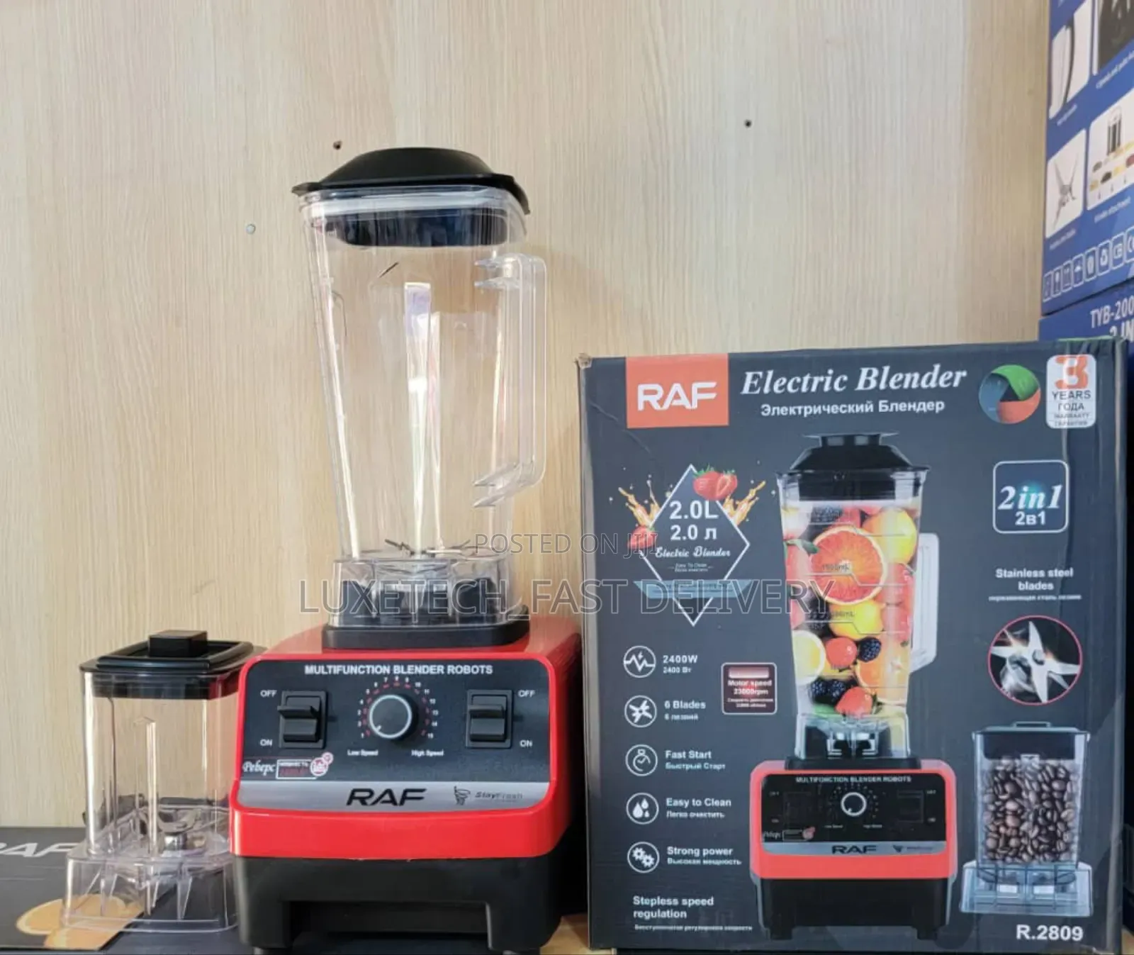 Raf 2-in-1 Electric Blender 2l