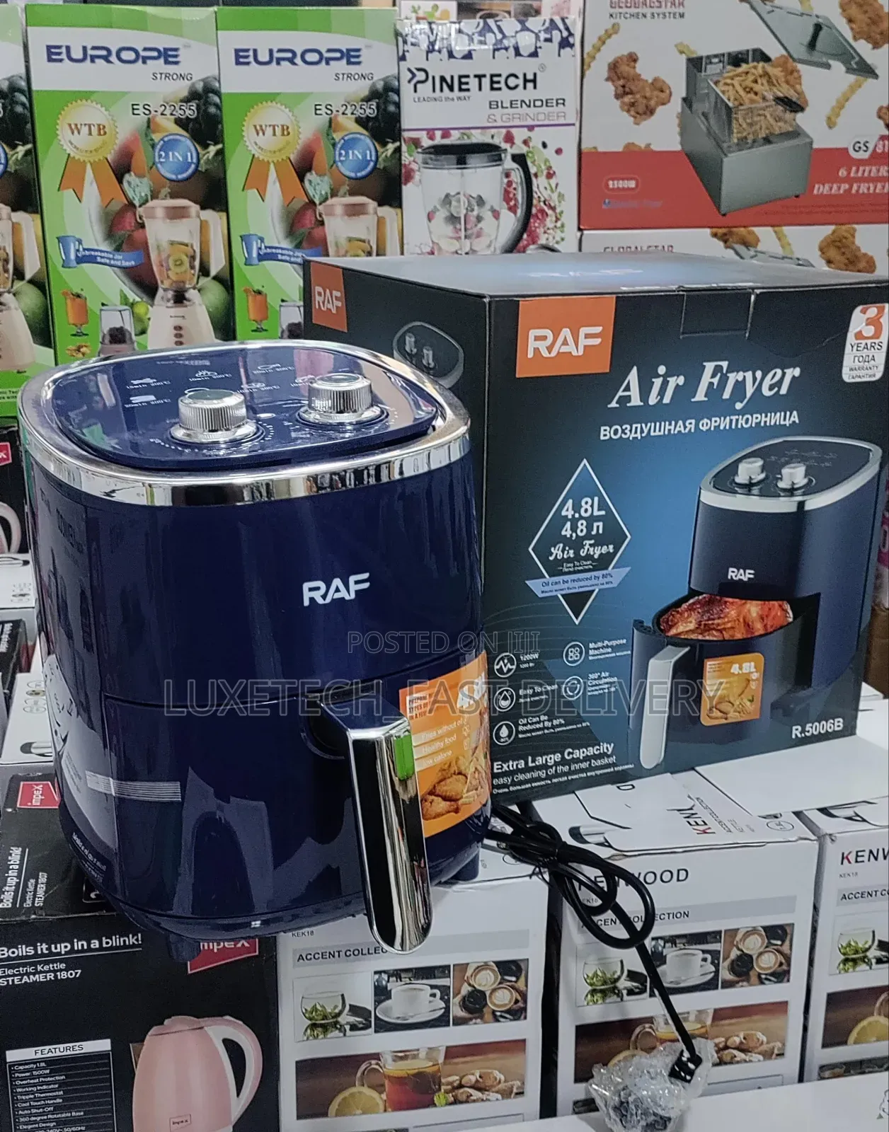 Raf Air Fryer 4.8 Liters Manual