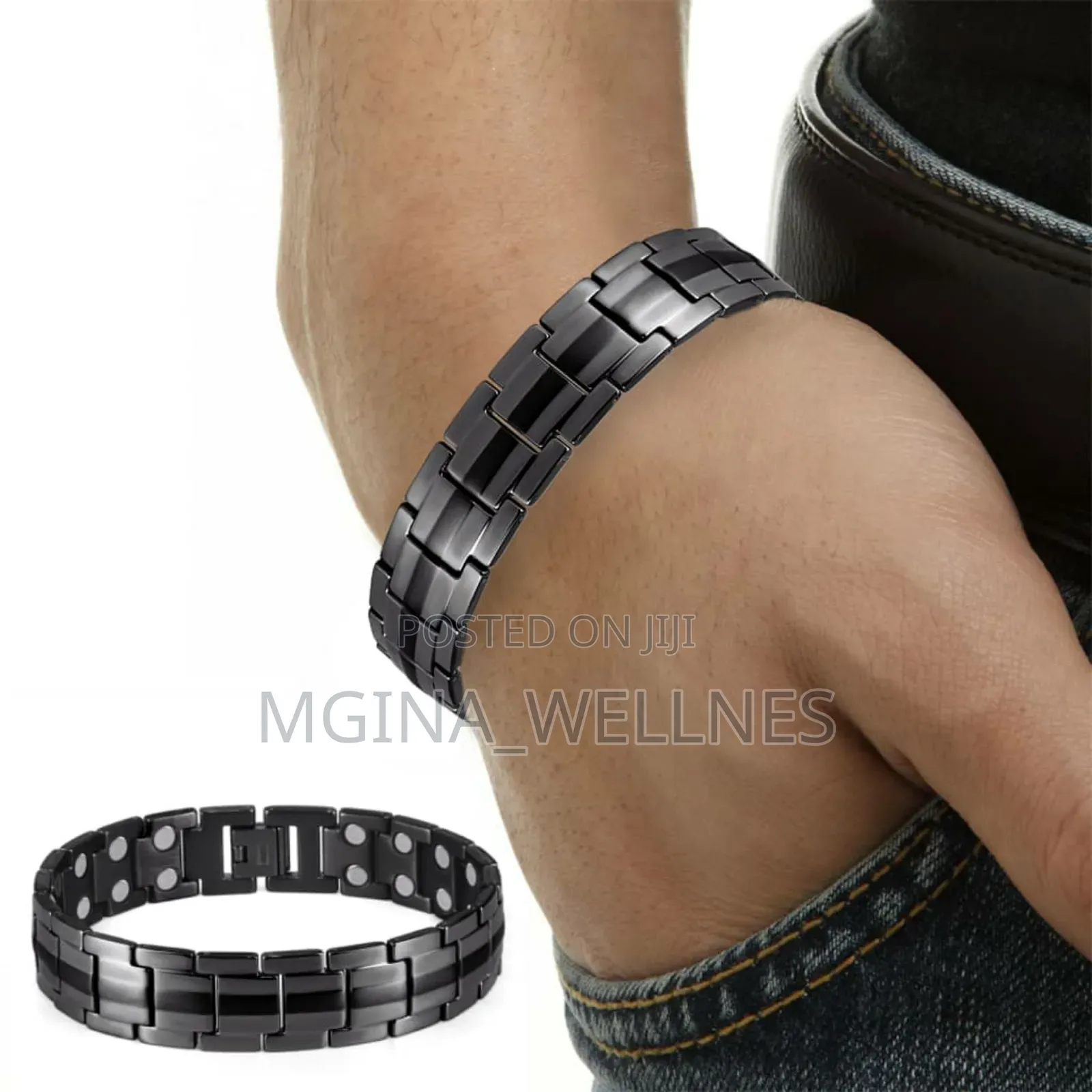 Pure Titanium Magnetic Bracelet for Healthy Benefits