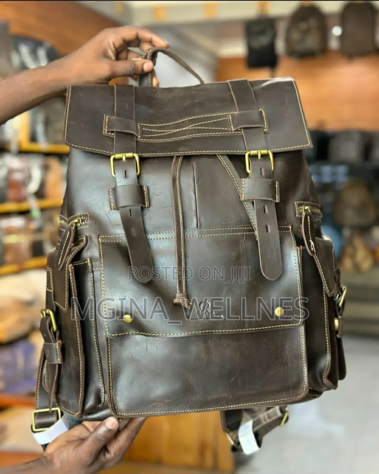 Pure Cowboy Leather Backpack Bag