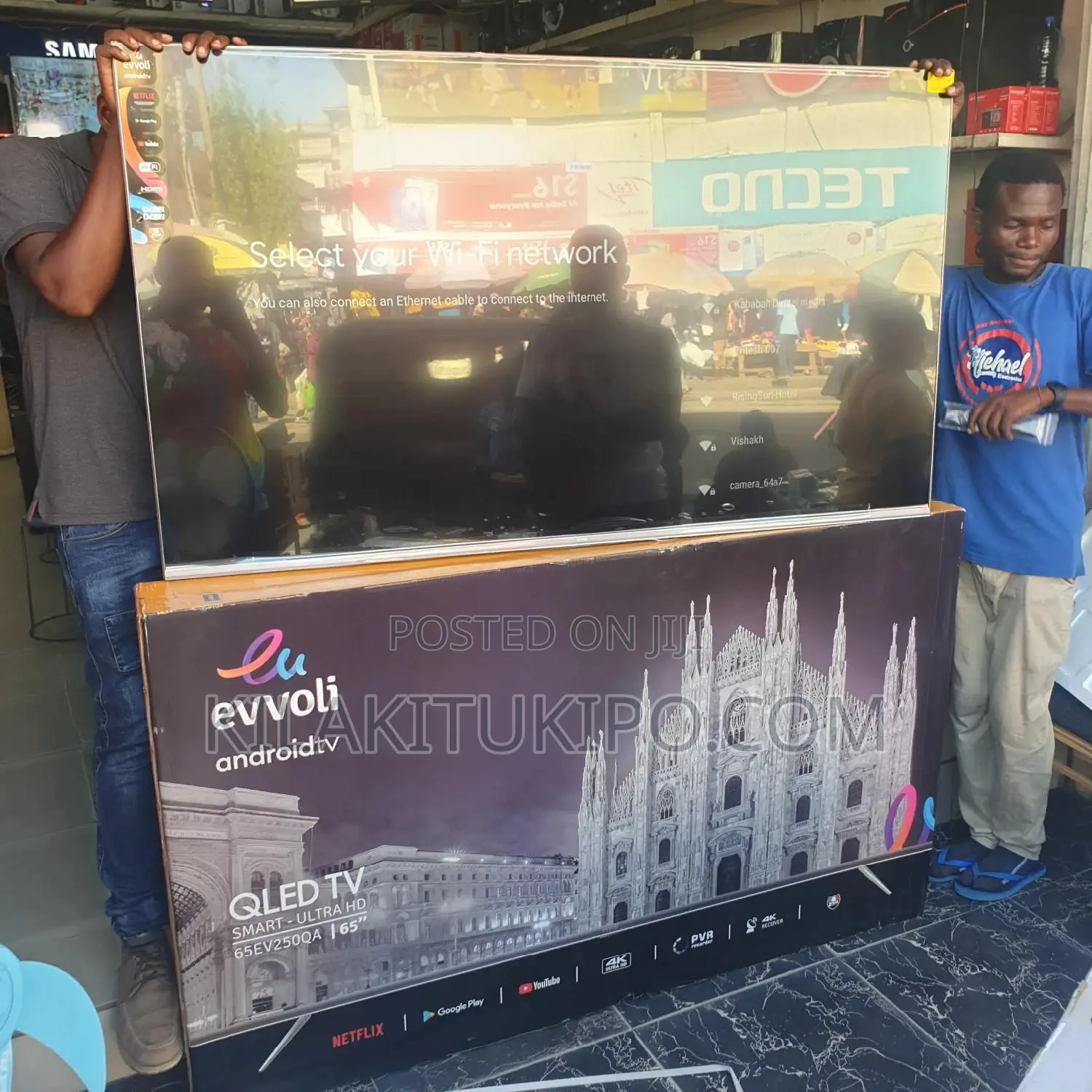 Evvoli Qled Android 4K Uhd Flameless Inch 65