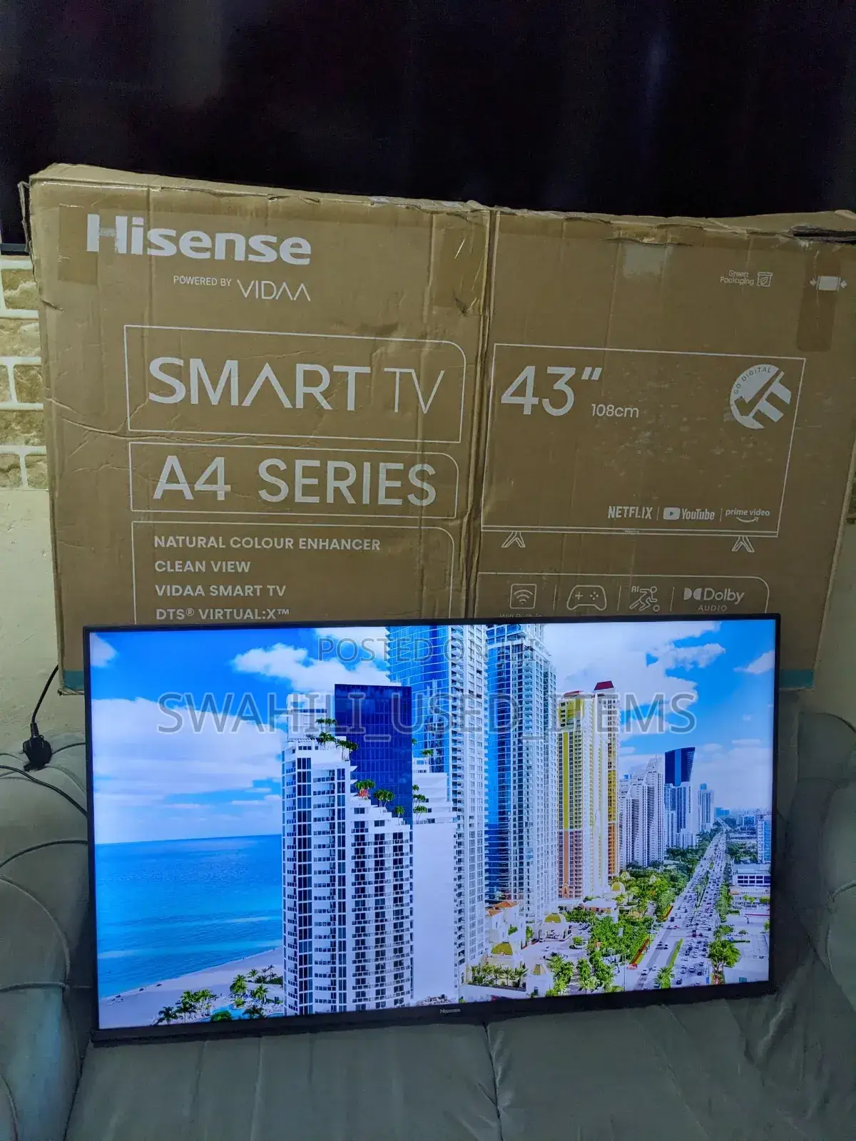 Hisense Smart Tv Inch 43 Box Lipo Used Kama Mpya