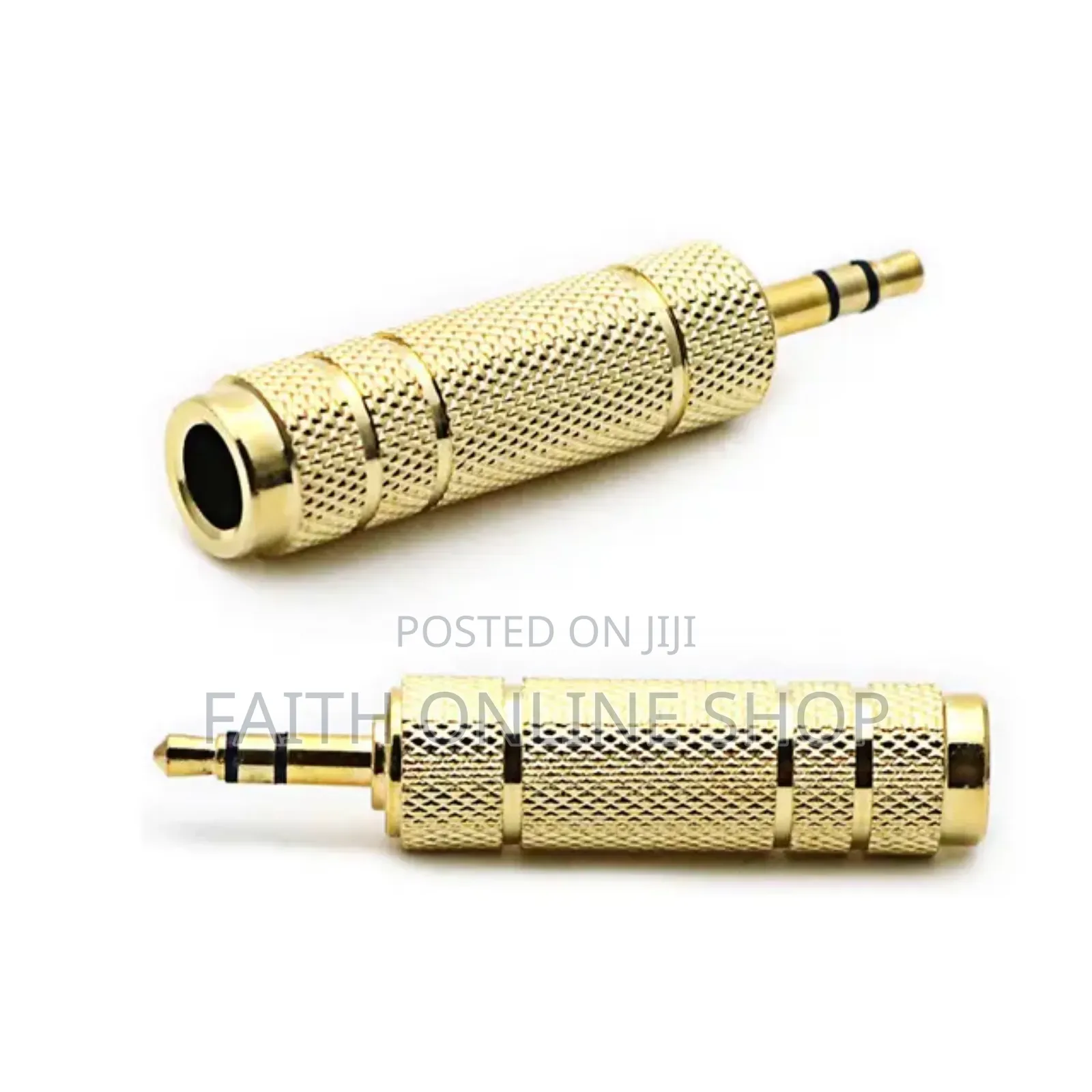 3.5mm to 6.35 Female Dual Channel Audio Adapter