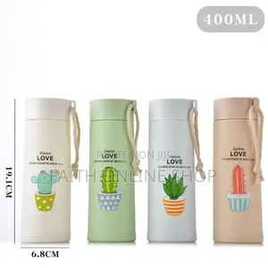 Glass Water Bottle 400mls