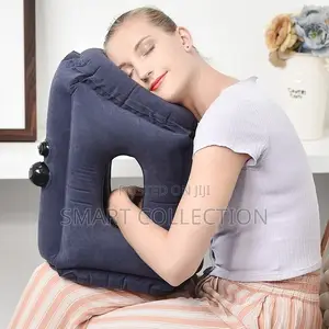 Comfort Inflatable Travel Pillow for Airplane/Bus Rest Face