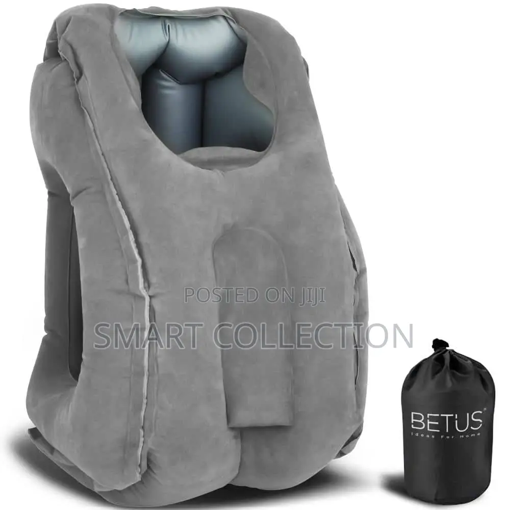 Comfort Inflatable Travel Pillow for Airplane/Bus Rest Face