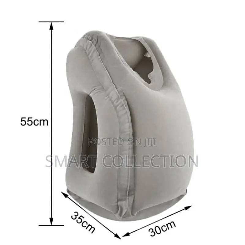 Comfort Inflatable Travel Pillow for Airplane/Bus Rest Face