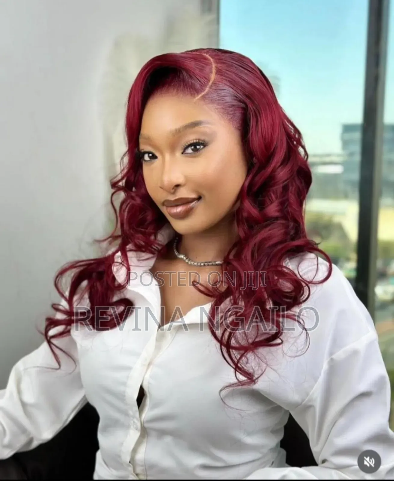 Straight Wigs, Human Hair Wigs Wine Colour