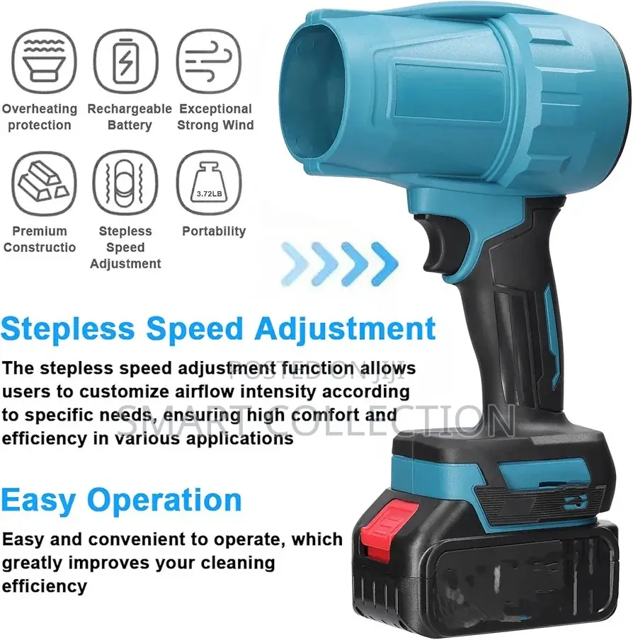 Multifunctional Handheld Turbo Jet Fan High Power 2 Battery