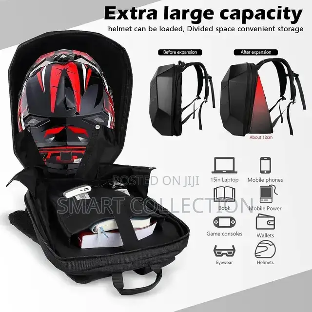 Lastest LED Motorcycle Hardshel Travel Backpack
