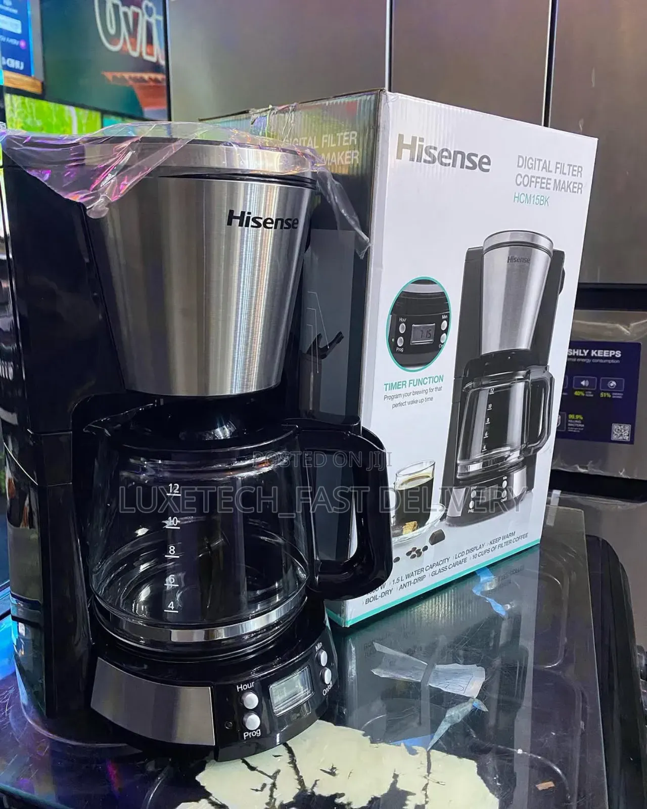 Hisense Digital Filter Coffee Maker 1000W