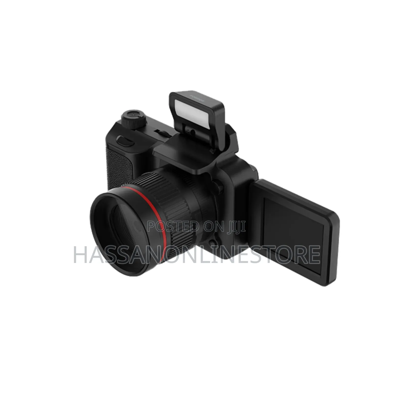 Porodo Lifestyle Digital Camera 16x Zoom Flip Flash - Black