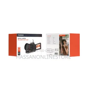 Porodo Lifestyle Digital Camera 16x Zoom Flip Flash - Black