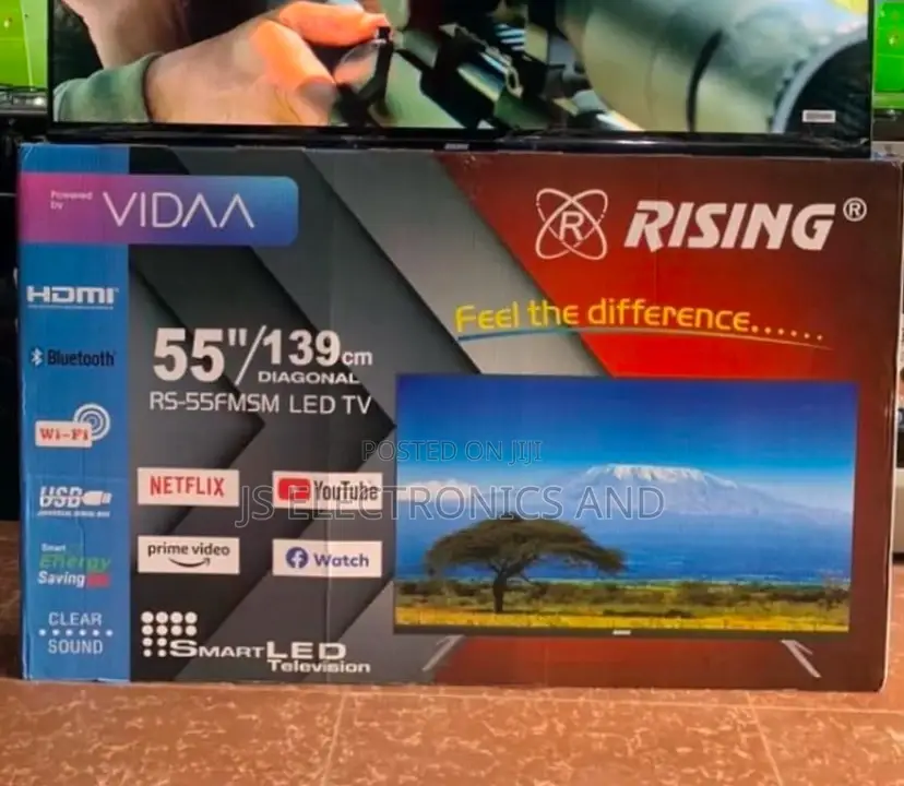 Rising Tv Nchi 55 Smartvidaa Original New Model Good Quality