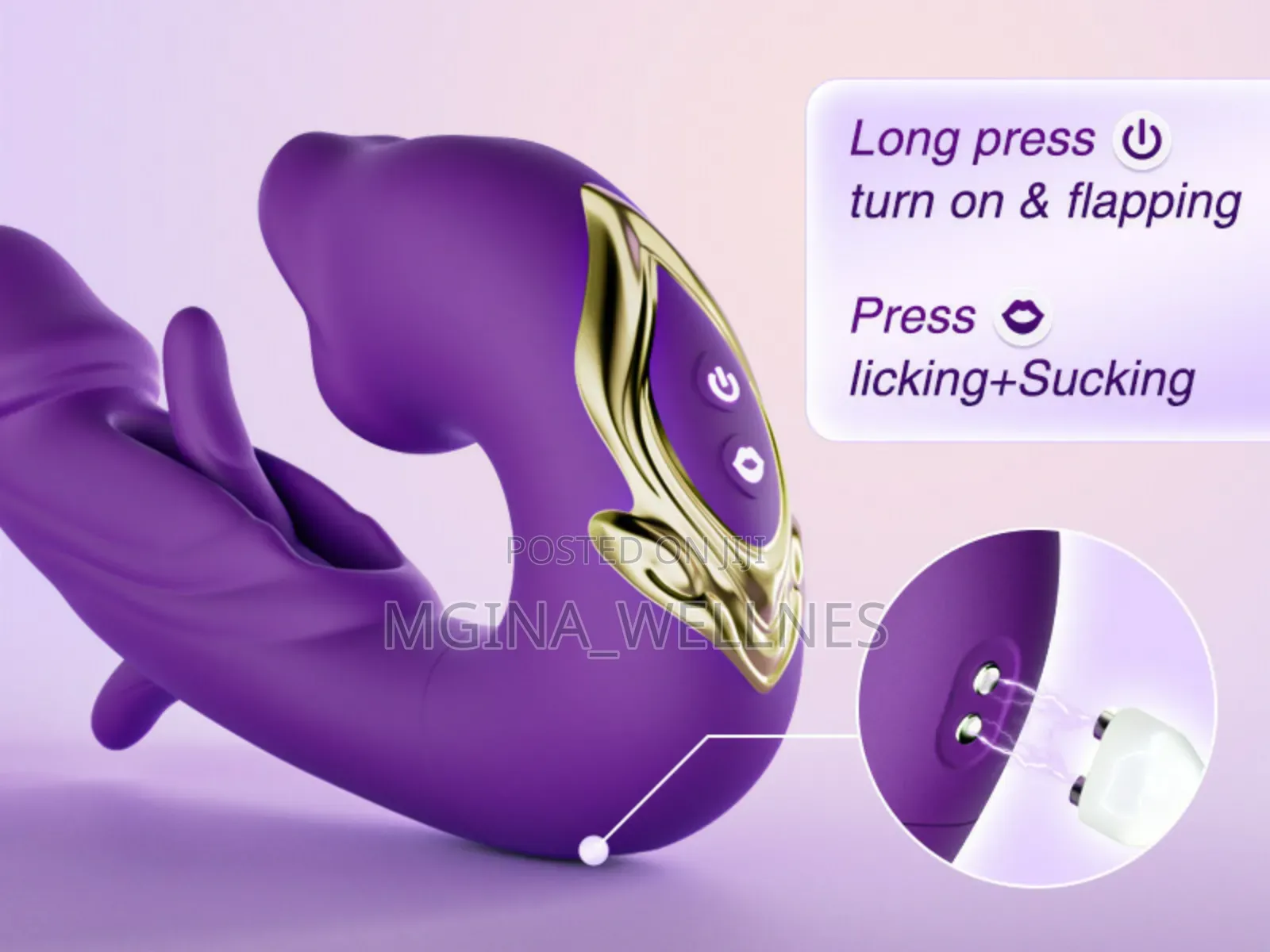 One Mouth Slapping Tongue Vibrator