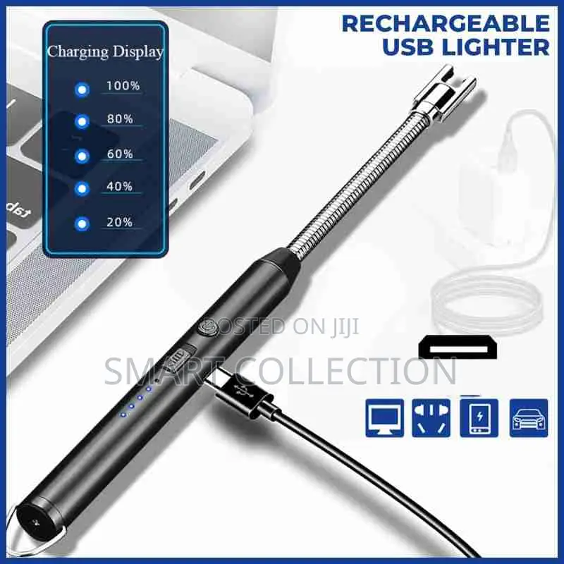 Extended USB Rechargeable Electric Arc Lighter/Igniter