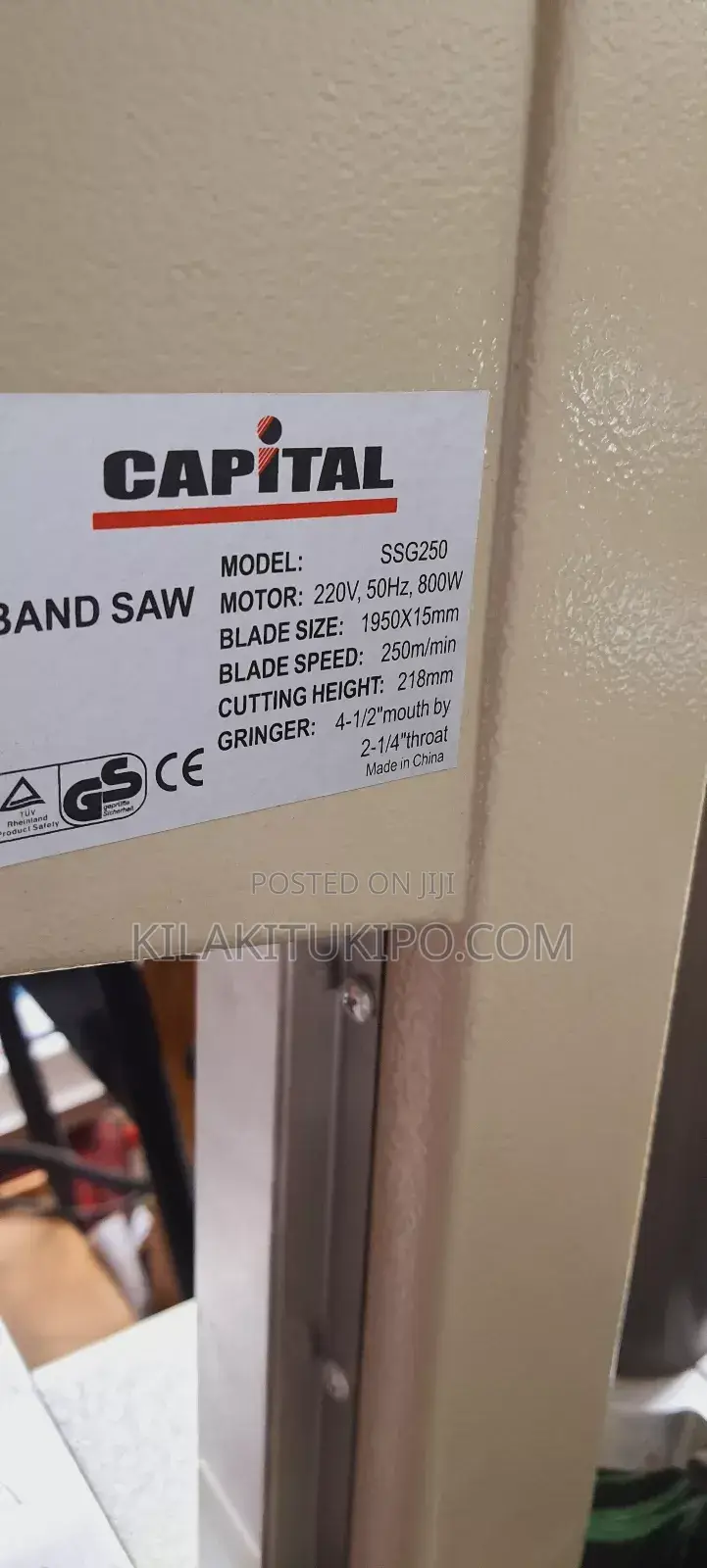 Capital Meat Cutting Band Saw Grinder