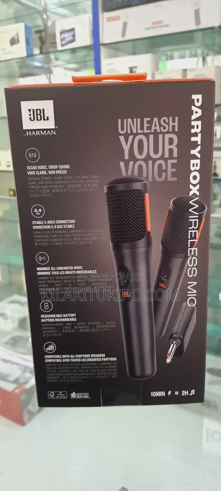 JBL Rechargeable Partybox Wireless Mic