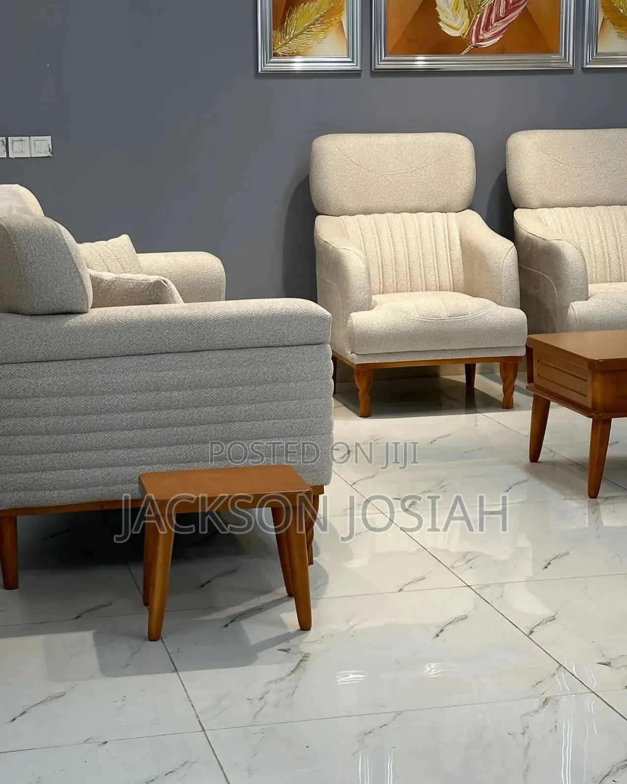 Set of Dining Table and Sofa 