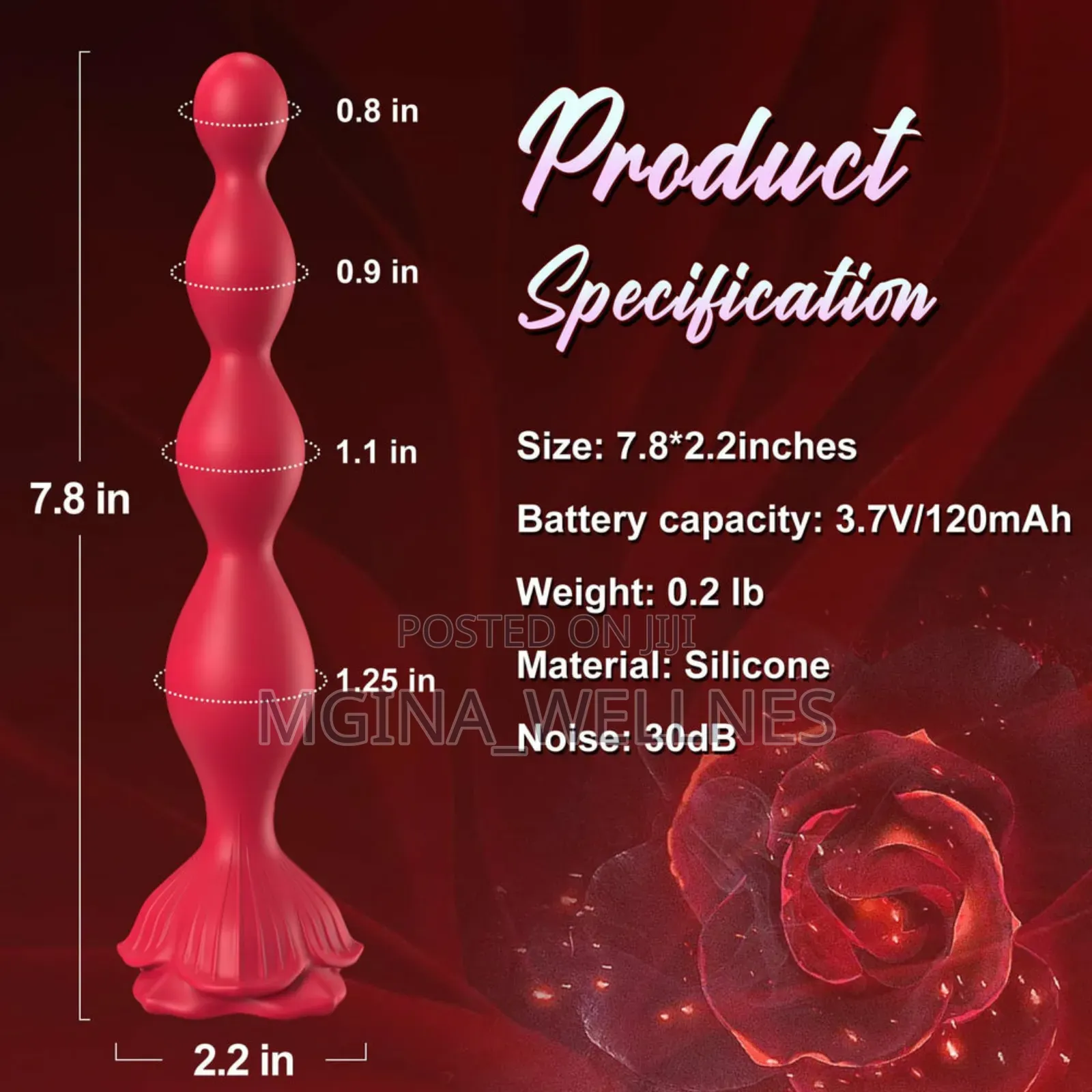 Anal Beads Sex Toy With Vibration