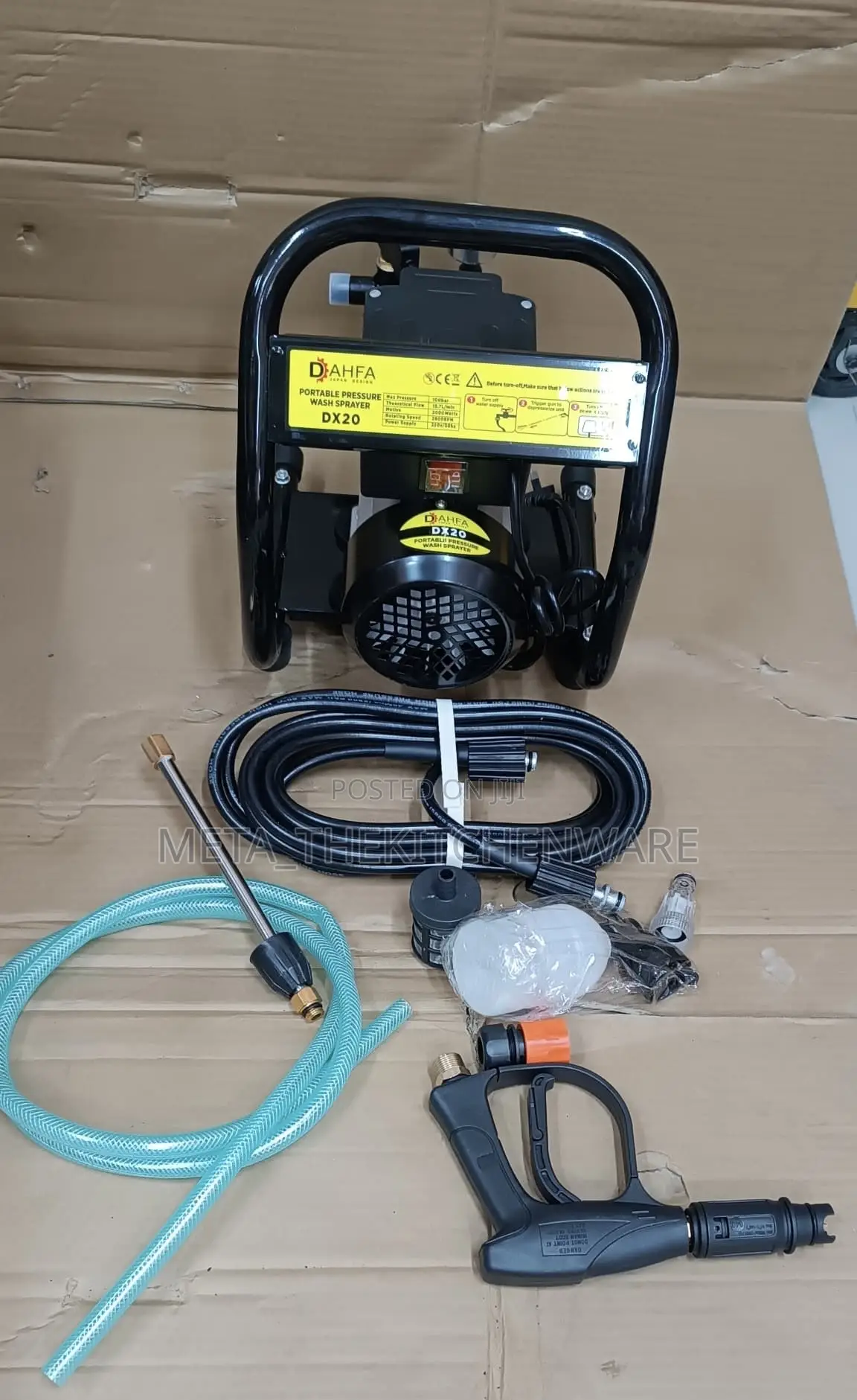 Electric Portable Pressure Washer Sprayer Dx20 100 Bar
