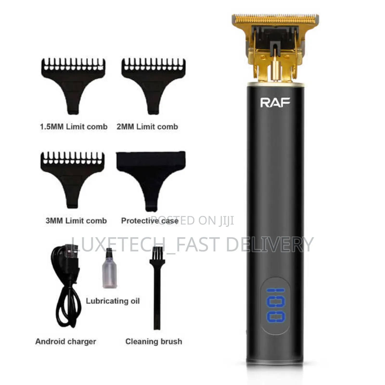 Raf R.437 Professional Rechargeable Electric Hair Trimmer