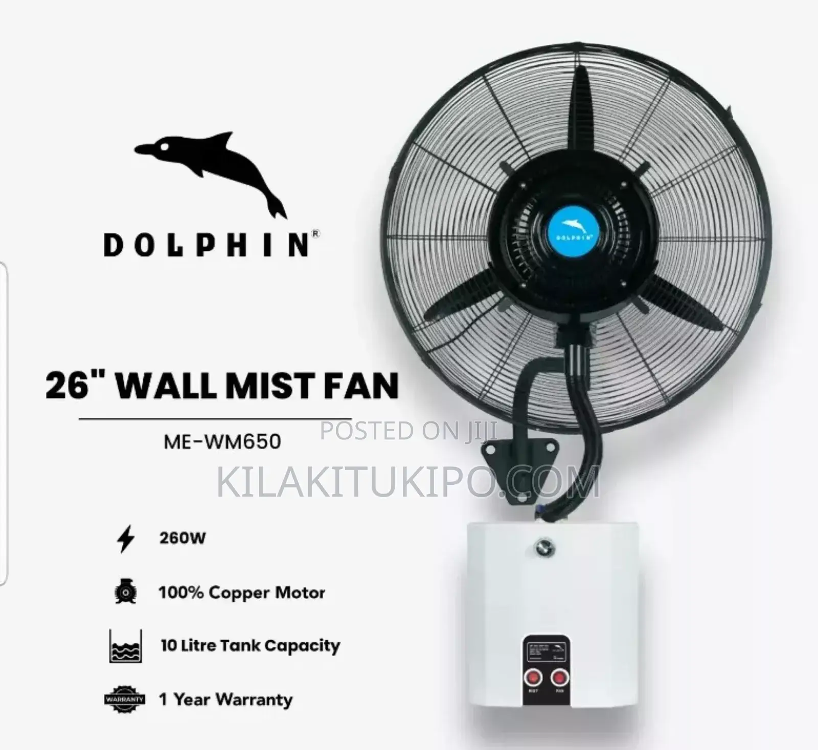 Dolphin Wall Mist Fan 26