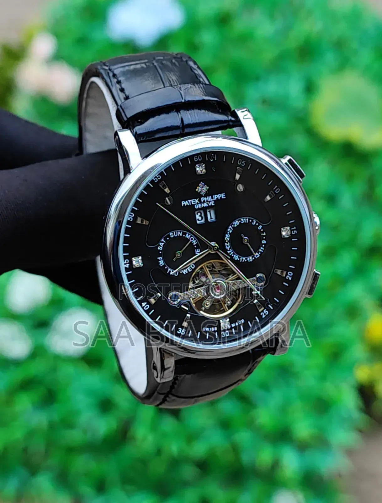 PATEK Phillipe Classic Automatic Watch Black Plain