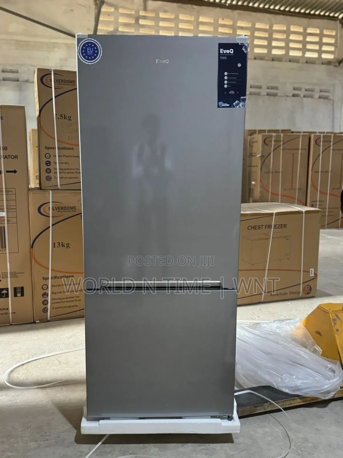 Evoq ER-42VNFC 407 Litres Double Door Fridge.